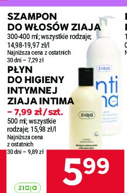 Szampon wygładzający Ziaja arganowa promocja w Stokrotka