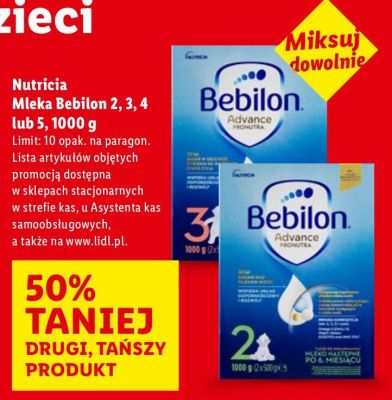 Mleko Bebilon 5  promocja w Lidl