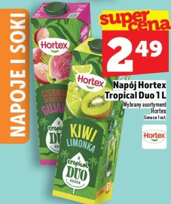 Napój Hortex Tropical Duo 1L promocja w TOPAZ