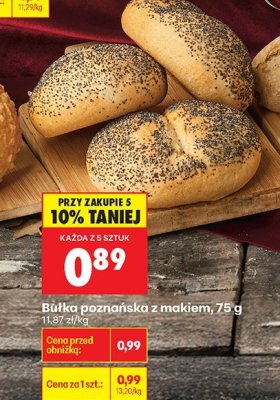 Bułka poznańska z makiem promocja w Biedronka