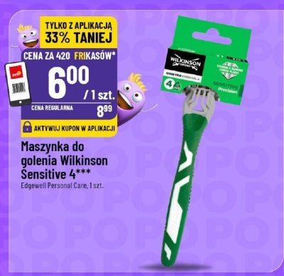 Maszynka do golenia Wilkinson Sensitive 4 promocja w POLOmarket