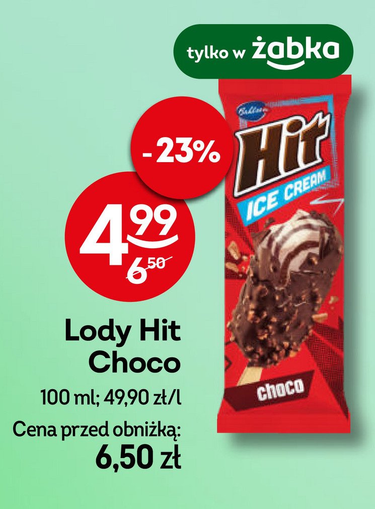 Lód choco Hit Hit bahlsen promocja w Żabka