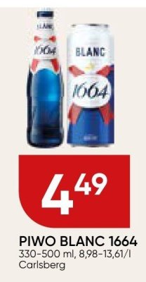 Piwo BLANC 1664 promocja w Chata Polska