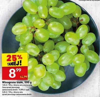 Winogrono białe promocja w Twój Market