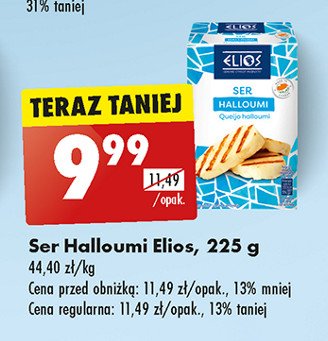 Ser halloumi Elios promocja w Biedronka