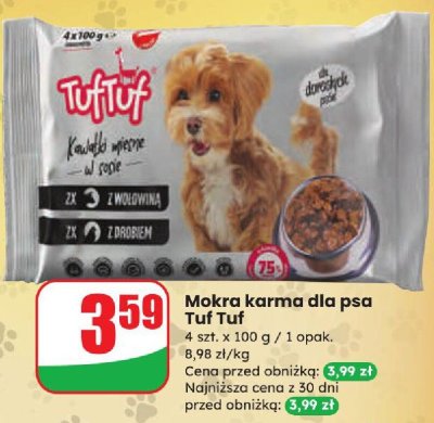 Mokra karma dla psa Tuf Tuf promocja w Dino