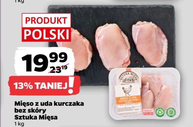 Mieso z uda kurczaka SZTUKA MIĘSA NETTO promocja w Netto