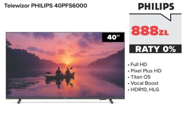 Telewizor 40PFS6000 40'' promocja w NEONET