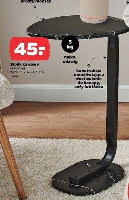 Stolik kawowy dostawiany do kanapy promocja w Netto