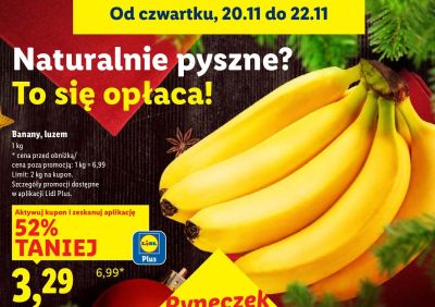 Banany, luzem promocja w Lidl