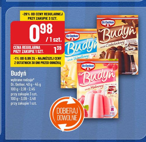 Budyń czekoladowy Dr. oetker promocja w POLOmarket