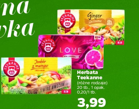 Herbata ginger & mango Teekanne world of fruits promocja