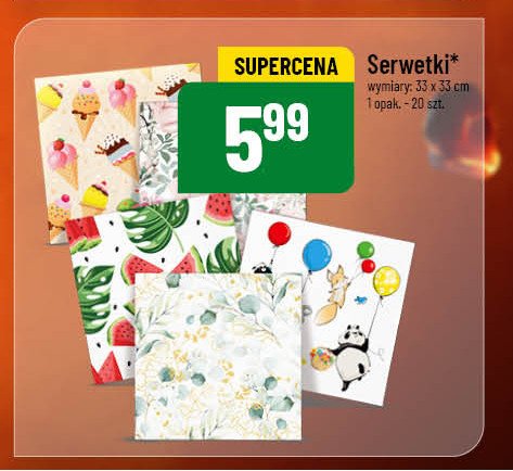 Serwetki promocja