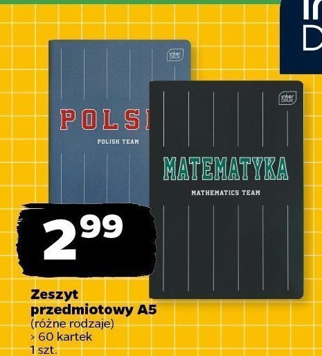 Zeszyt a5 60 kartek linia Interdruk promocja