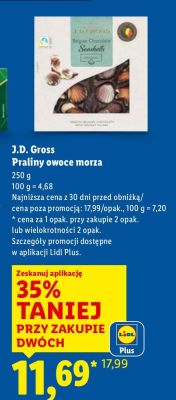 Praliny owoce morza promocja w Lidl