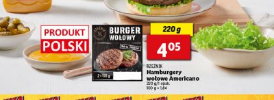 Hamburger wołowy americano Rzeźnik codzienna dostawa promocja