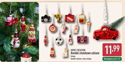 Bombki choinkowe szklane  promocja w Aldi