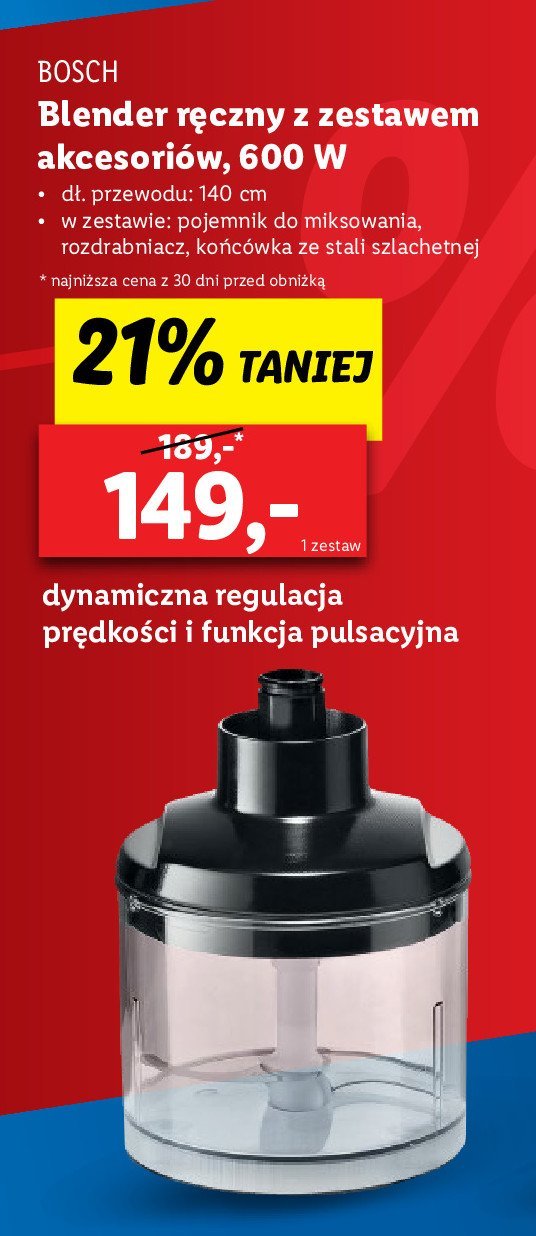Blender 600w Bosch promocja