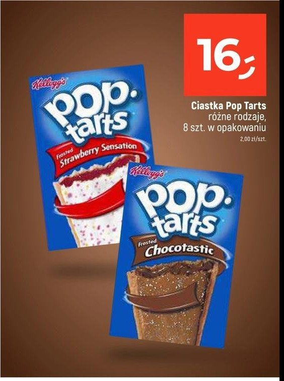 Ciastka czekoladowe KELLOGG'S POP TARTS promocja