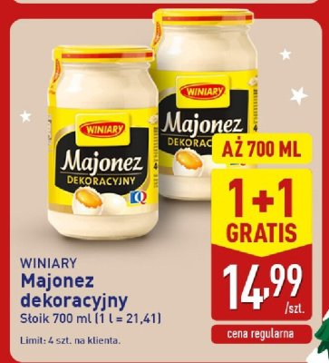 Majonez Winiary Majonez dekoracyjny promocja w Aldi
