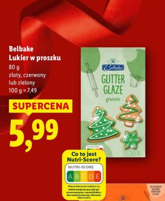 Lukier w proszku czerwony promocja w Lidl
