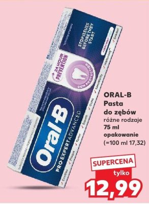Pasta do zębów różne rodzaje Oral-B promocja w Kaufland