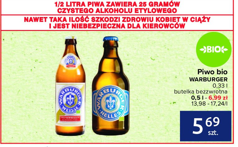 Piwo Warburger bio promocja