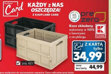 Kosz sk艂adany 62 l promocja