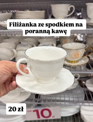 Filiżanka ze spodkiem  promocja w Pepco