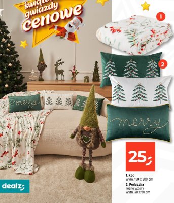 Koc świąteczny 150 x 200 cm promocja w Dealz