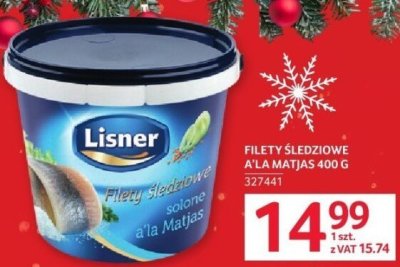 Filety śledziowe a la Matias Lisner 400 g promocja w Selgros