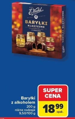 Baryłki z alkoholem E.Wedel promocja w Carrefour