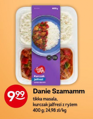 Kurczak tikka masala z ryżem basmati Szamamm promocja