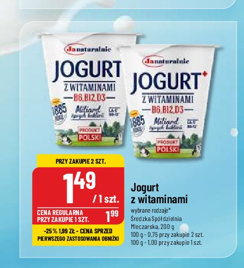 Jogurt naturalny probiotyczny Jana promocja