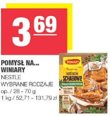 Pomysł na... winiary NESTLE promocja w SPAR