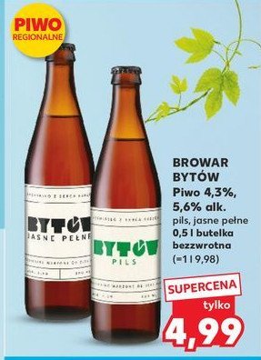 Piwo BYTÓW POLKA PILS promocja w Kaufland