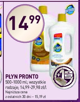 Płyn do drewna Pronto promocja w Stokrotka