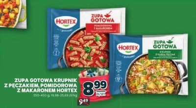 Zupa gotowa Krupnik z peczakiem, pomidorowa z makaronem Hortex promocja w Stokrotka