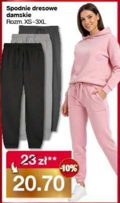Spodnie dresowe damskie Up2fashion promocja w Woolworth