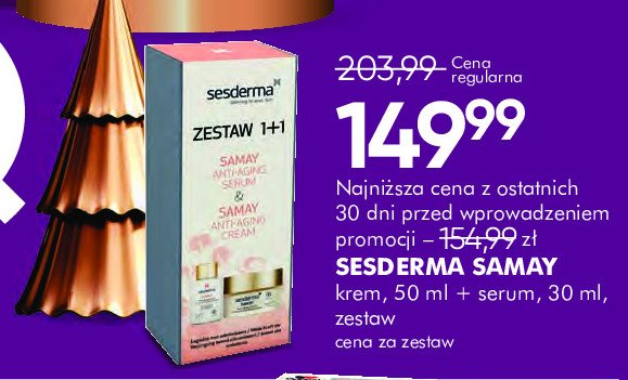 Zestaw w pudełku samay krem do twarzy 50 ml + serum 30 ml Sesderma zestaw promocja w Super-Pharm