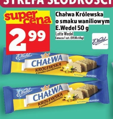 Chałwa Chałwa Królewska o smaku waniliowym E.Wedel 50 g promocja w TOPAZ