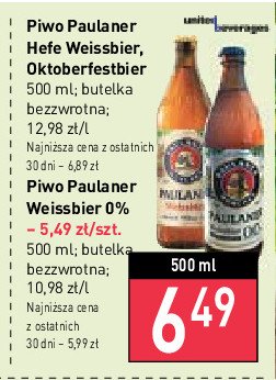 Piwo Paulaner oktoberfest bier promocja