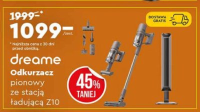 Odkurzacz pionowy ze stacją ładującą dreame Z10 promocja w Biedronka