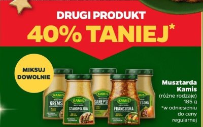 Musztarda Kamis, różne rodzaje DRUGA -40% promocja w Netto