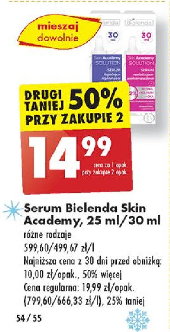 Serum rozświetlająco-rozjaśniające Bielenda skin academy solution promocja