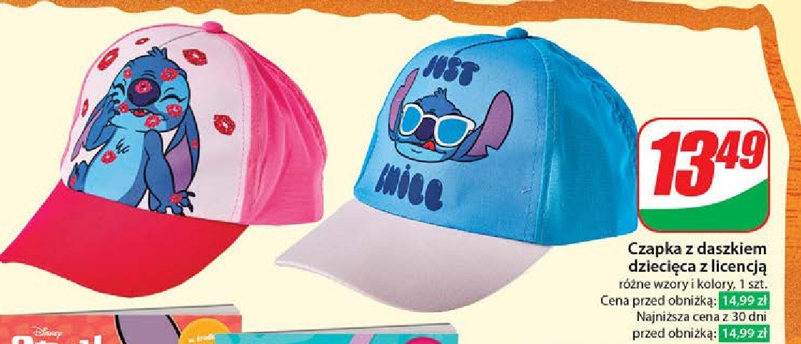Czapka dziecięca z daszkiem promocja w Dino