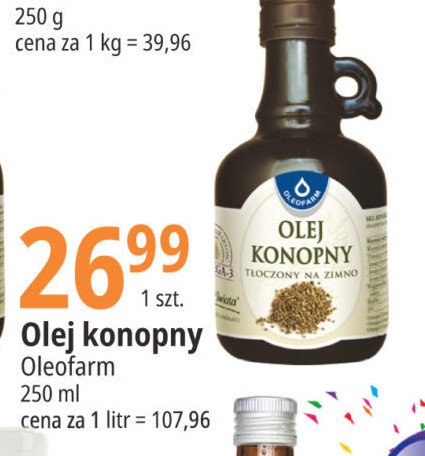 Olej konopny Oleofarm promocja
