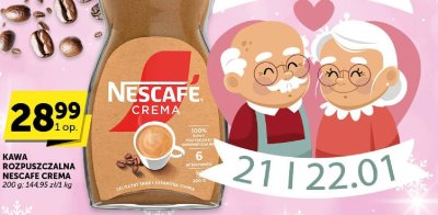 Kawa rozpuszczalna Nescafe Crema promocja w Groszek