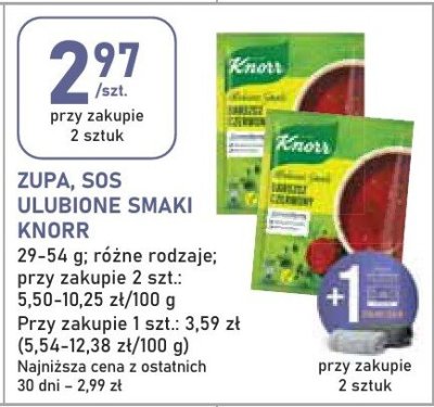 Zupa, sos ulubione smaki  promocja w Stokrotka