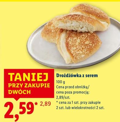 Drożdżówka z serem promocja w Lidl